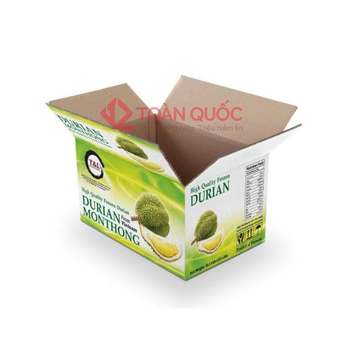 Thùng carton 7 lớp đựng sầu riêng xuất khẩu
